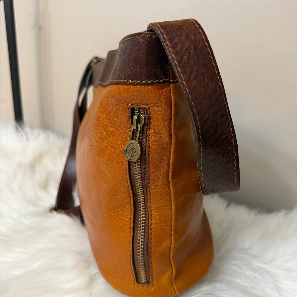 Firenze Leather Handbag Purse cognac Pelletterie D&D